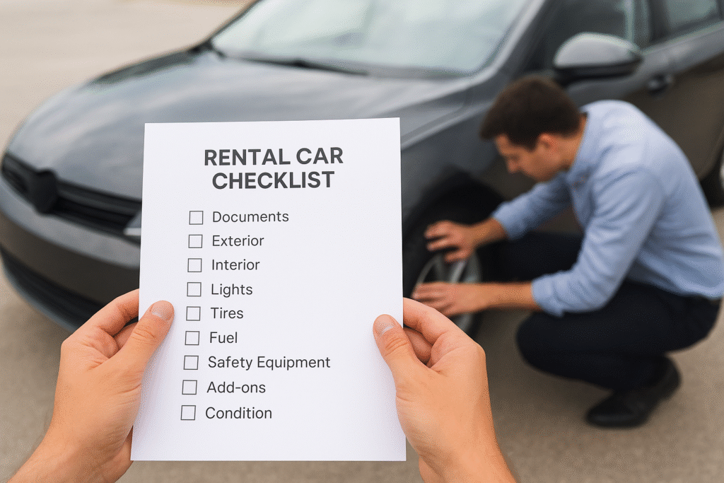 Rental Car Checklist