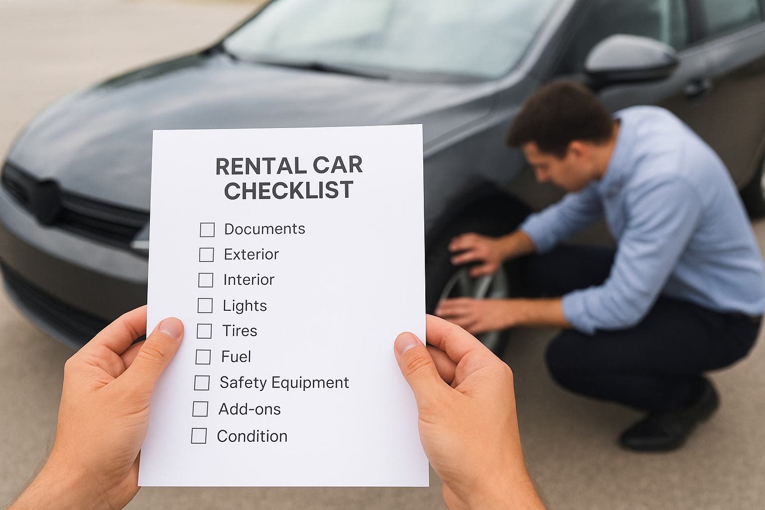 Rental Car Checklist